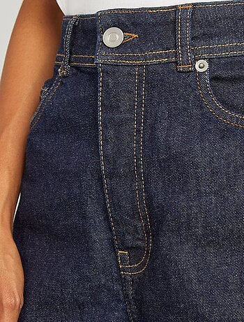 Vaquero recto de tiro alto - Fabricado en Francia