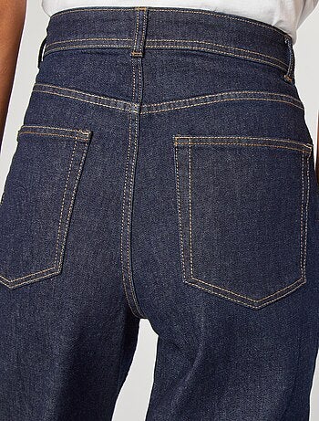 Vaquero recto de tiro alto - Fabricado en Francia