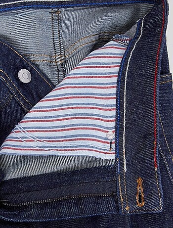 Vaquero recto de tiro alto - Fabricado en Francia