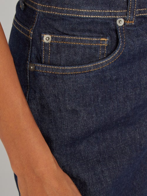 Vaquero recto de tiro alto - Fabricado en Francia - Kiabi