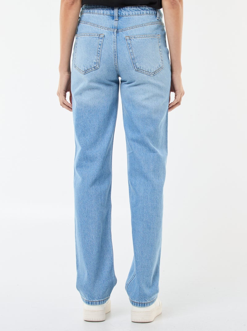 Vaquero recto regular fit de algodón - L28 Azul - Kiabi