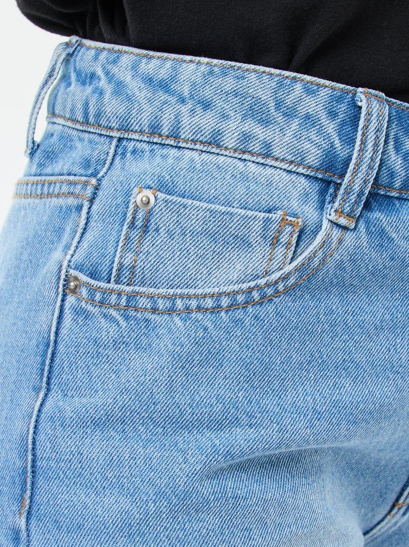 Vaquero recto regular fit de algodón - L28 Azul - Kiabi