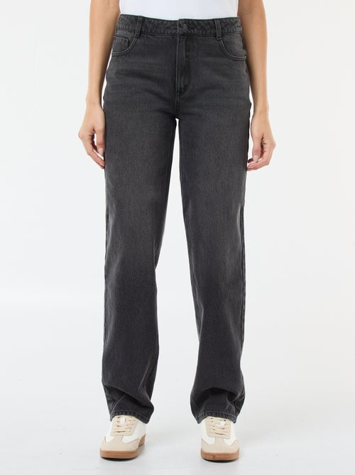 Vaquero recto regular fit de algodón - L28 - Kiabi