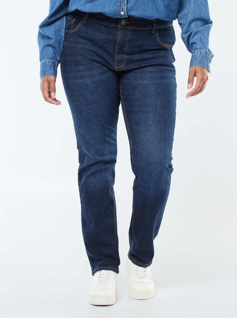 Vaquero regular 5 bolsillos L30 AZUL - Kiabi