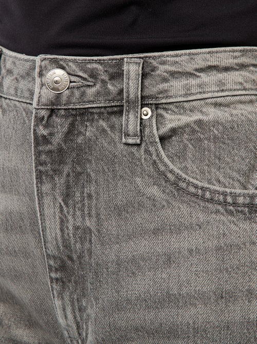 Vaquero regular / cintura alta con vuelta ancha en el bajo - Kiabi