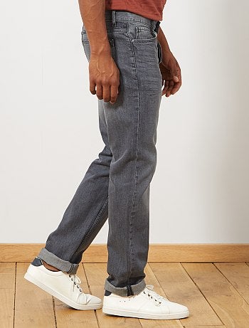 Vaquero regular con 5 bolsillos largo US 34 - Kiabi