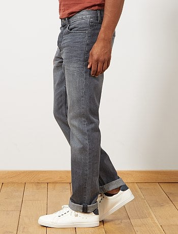 Vaquero regular con 5 bolsillos largo US 34 - Kiabi