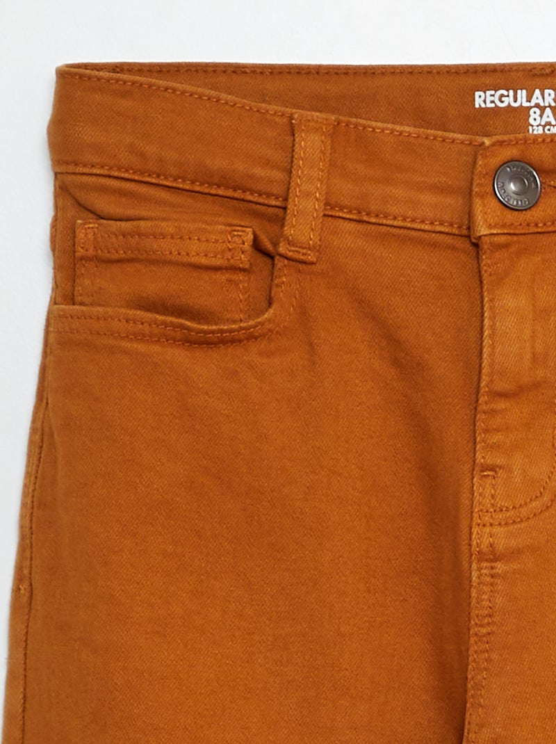 Vaquero regular corte recto AMARILLO - Kiabi