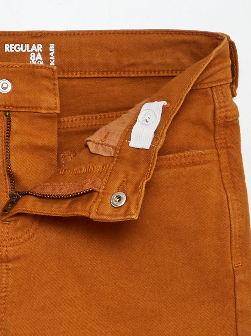 Vaquero regular corte recto AMARILLO - Kiabi