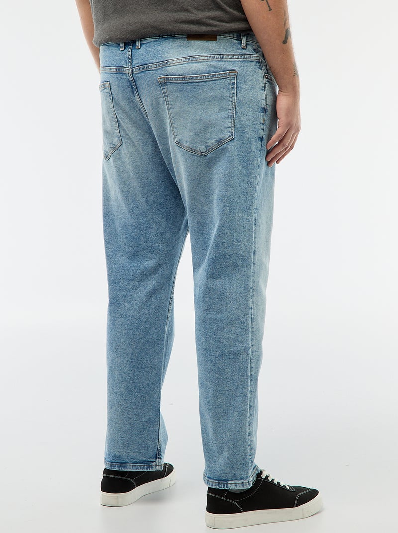 Vaquero regular / corte recto con 5 bolsillos Azul - Kiabi