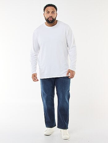 Vaquero regular / corte recto con 5 bolsillos