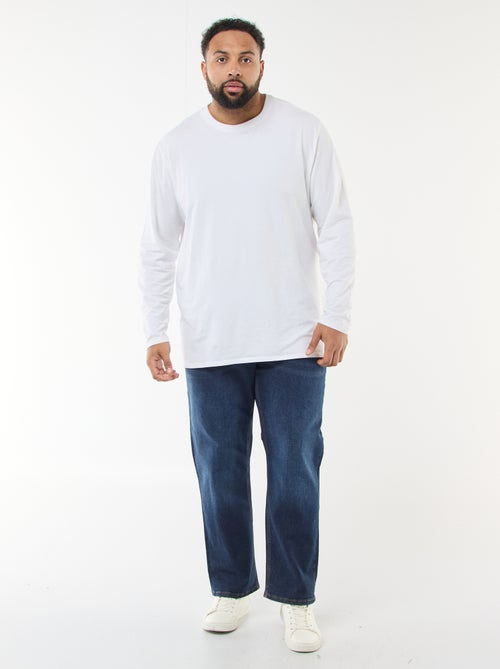 Vaquero regular / corte recto con 5 bolsillos - Kiabi