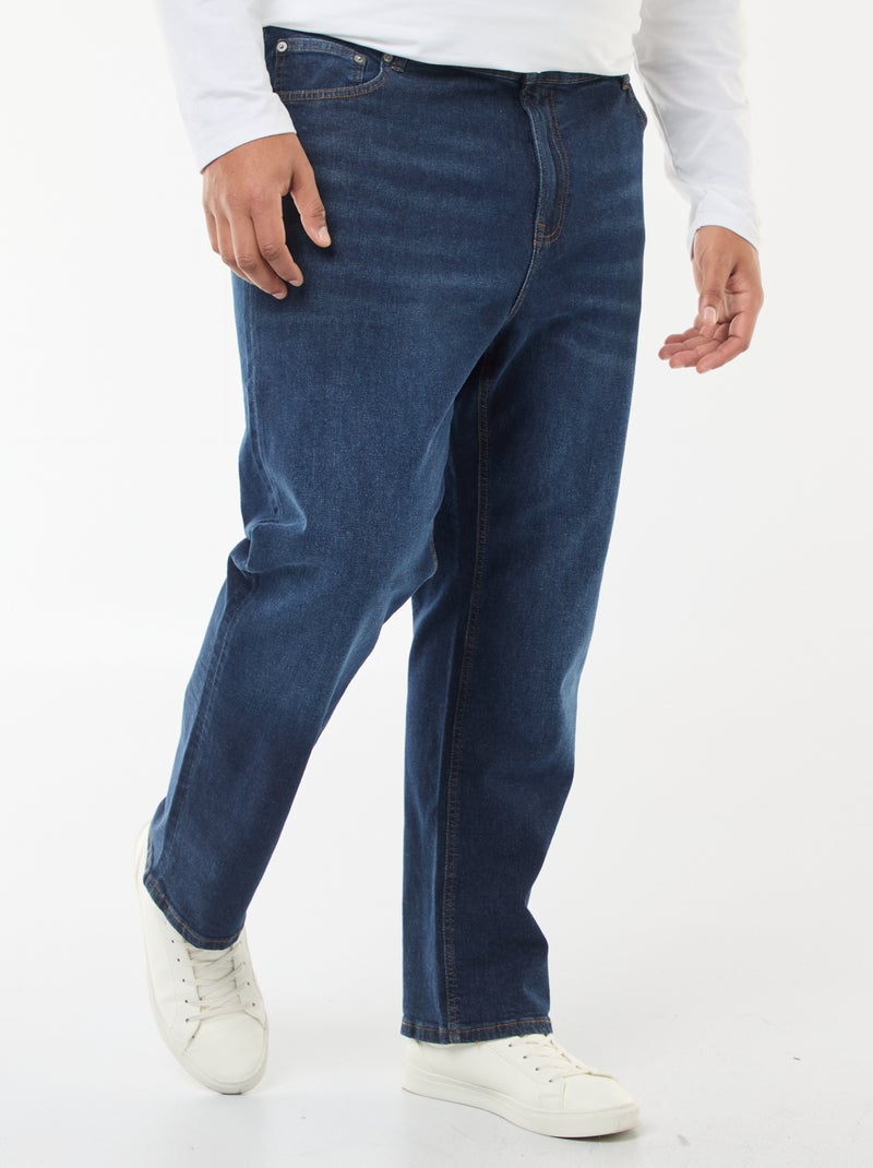 Vaquero regular / corte recto con 5 bolsillos Azul - Kiabi