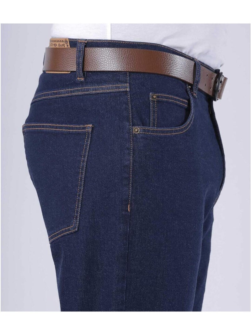 Vaquero regular de denim stretch Azul oscuro - Kiabi