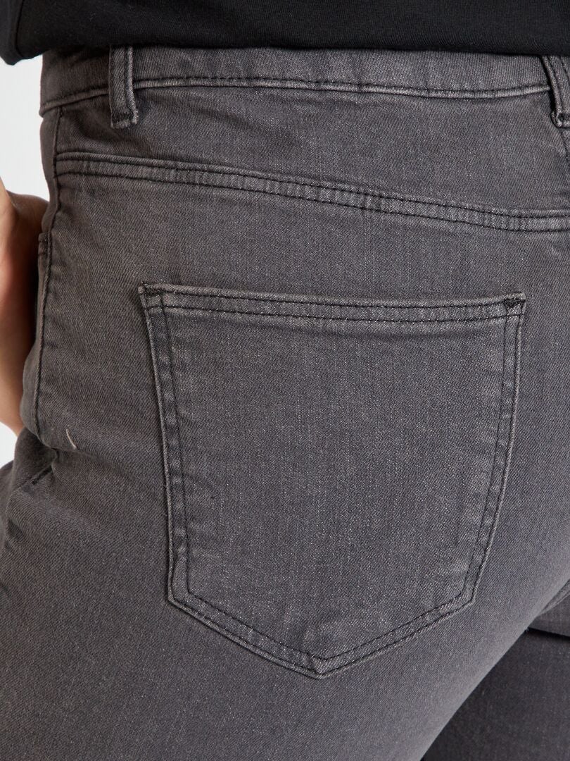 Vaquero regular de tiro alto - L34 GRIS - Kiabi