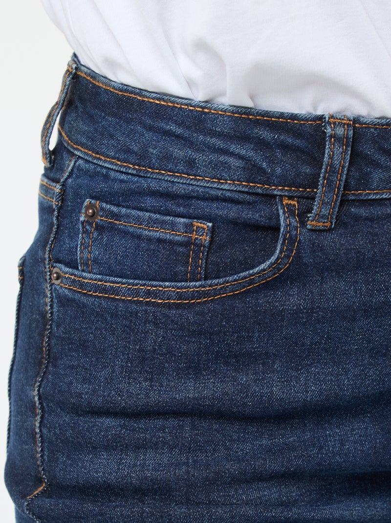 Vaquero regular de tiro alto 38/28L AZUL - Kiabi