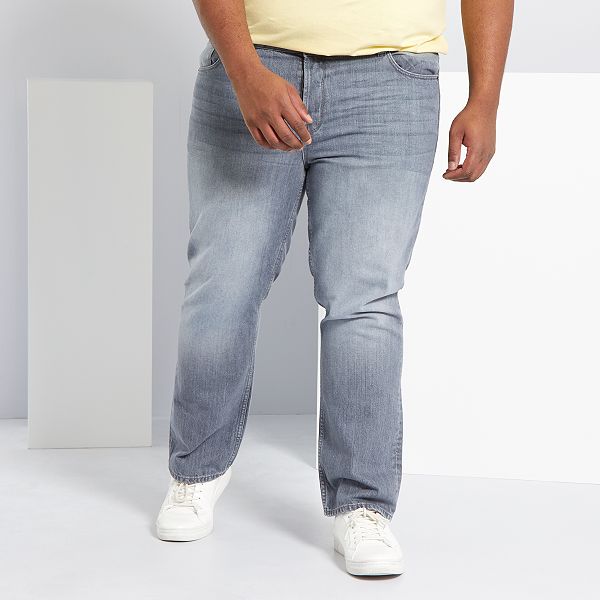 Vaquero regular L30 Tallas grandes hombre - GRIS - Kiabi - 20,00€