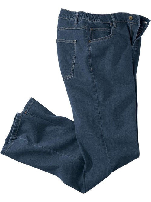 Vaquero regular stretch confort de denim con cinturilla elástica - Kiabi Vaquero regular stretch confort de denim con cinturilla elástica - Kiabi