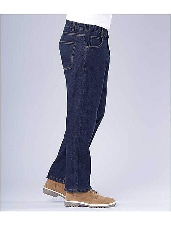 Vaquero regular stretch confort en bruto de denim con elastano