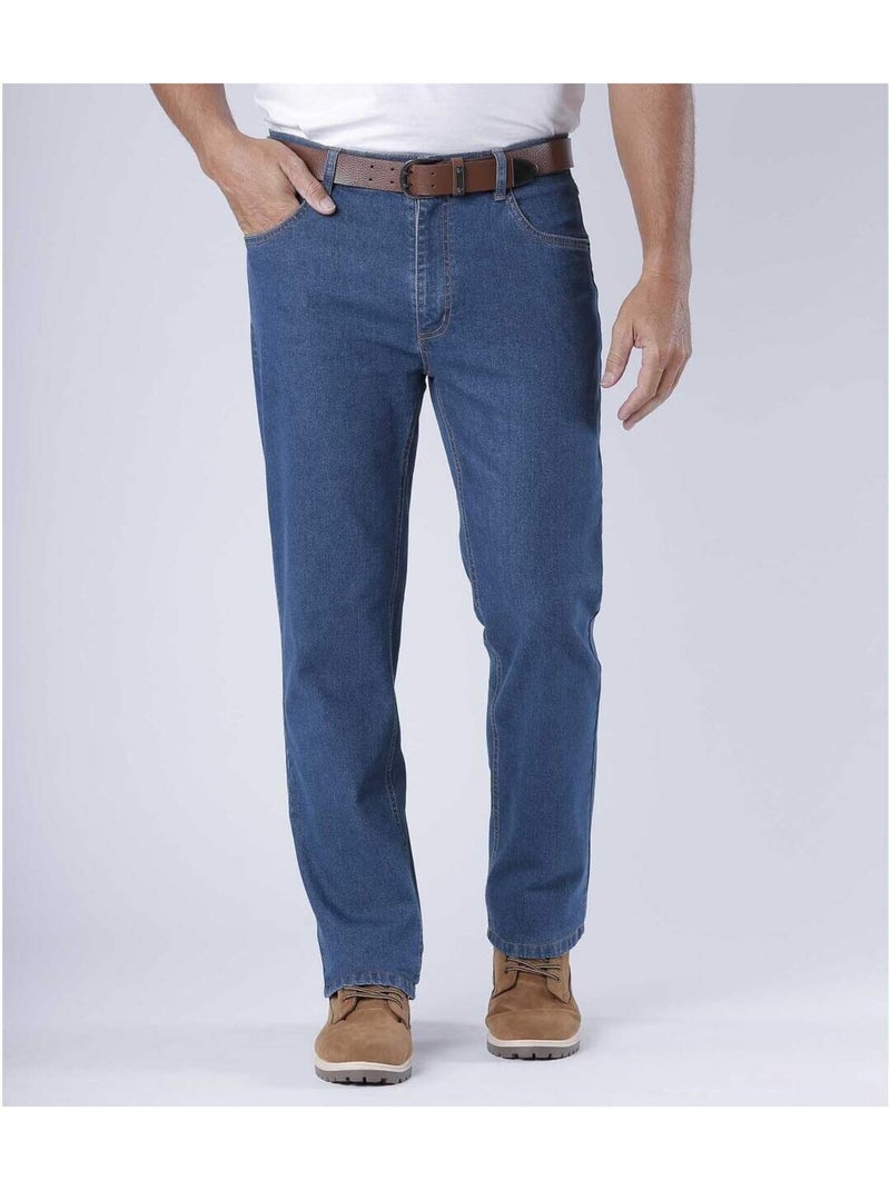Vaquero regular stretch de algodón Azul - Kiabi