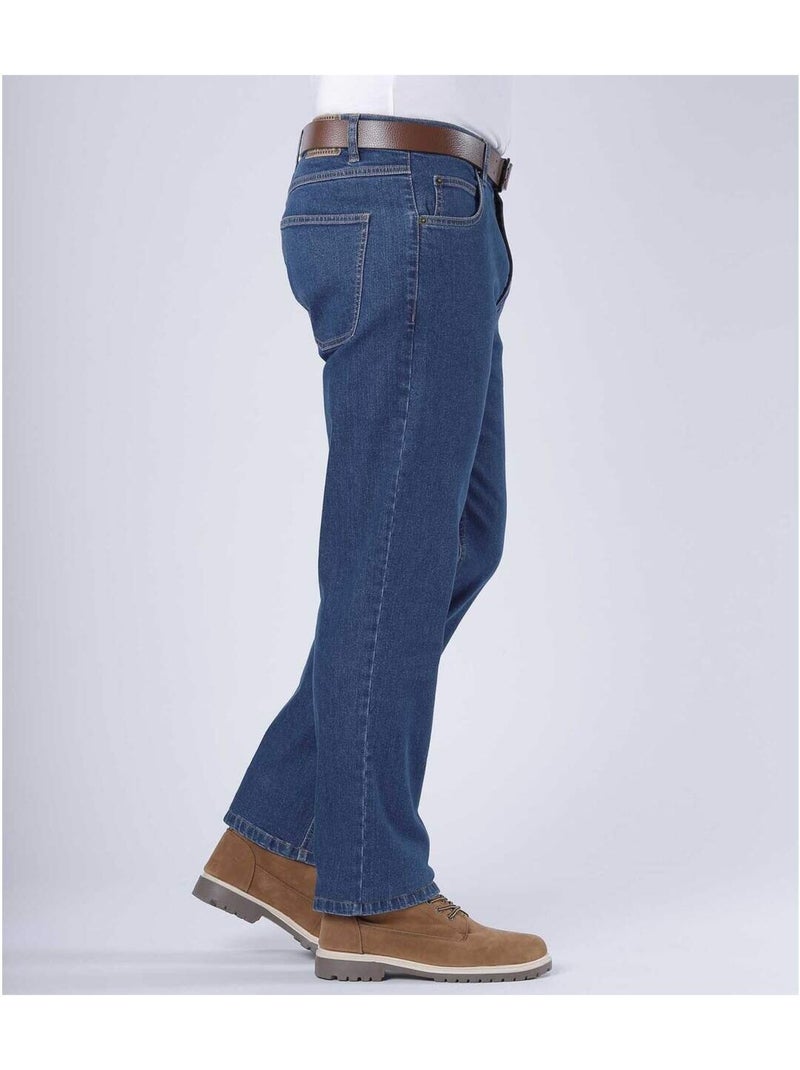 Vaquero regular stretch de algodón Azul - Kiabi
