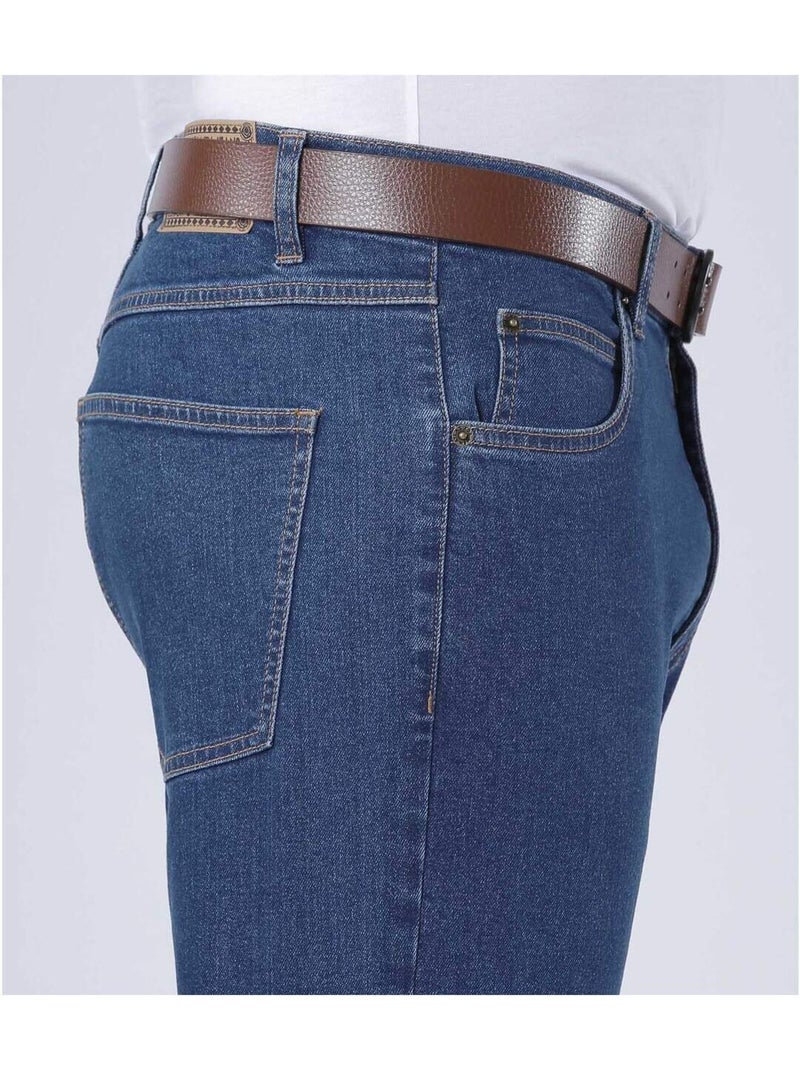 Vaquero regular stretch de algodón Azul - Kiabi