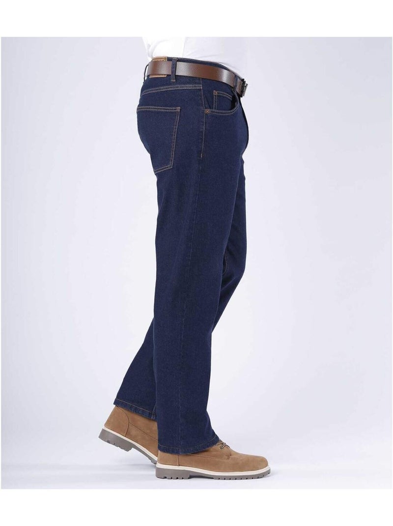 Vaquero regular stretch de denim, máximo confort Azul oscuro - Kiabi
