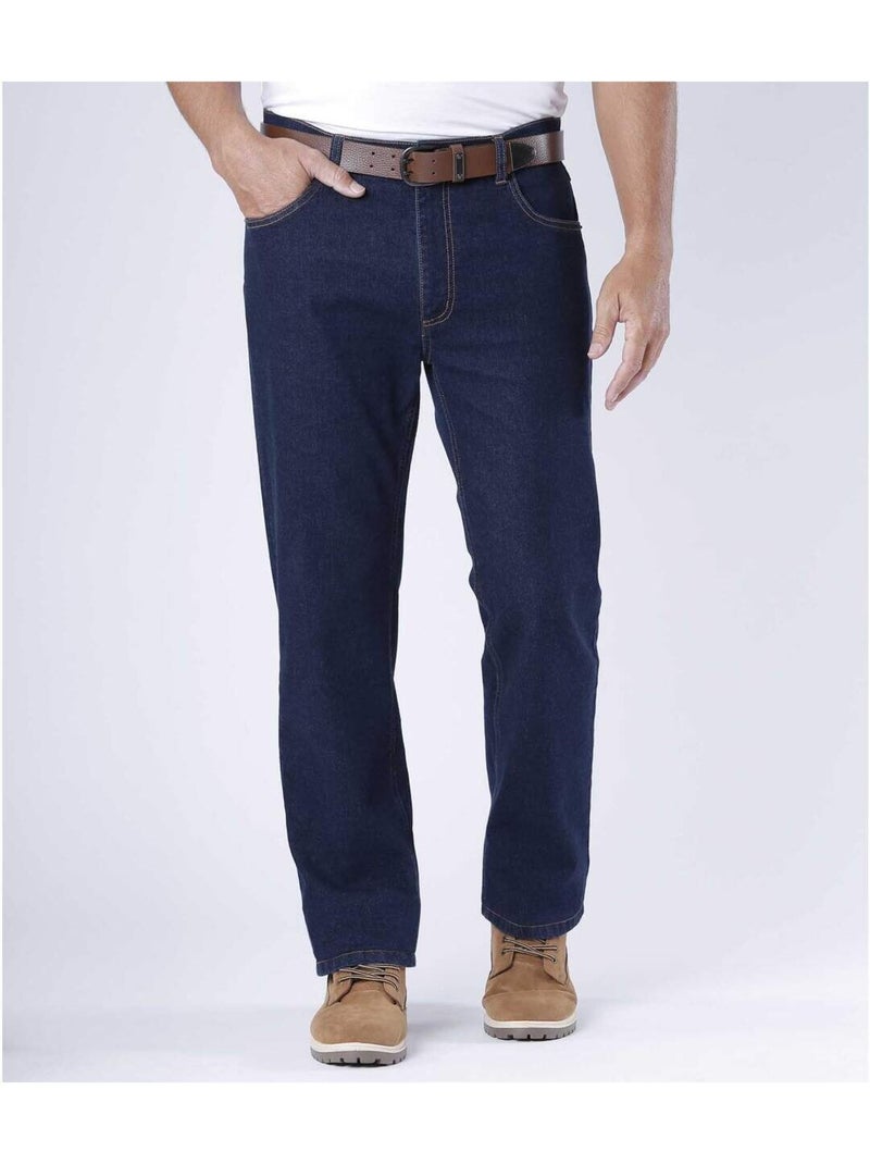 Vaquero regular stretch de denim west Azul oscuro - Kiabi