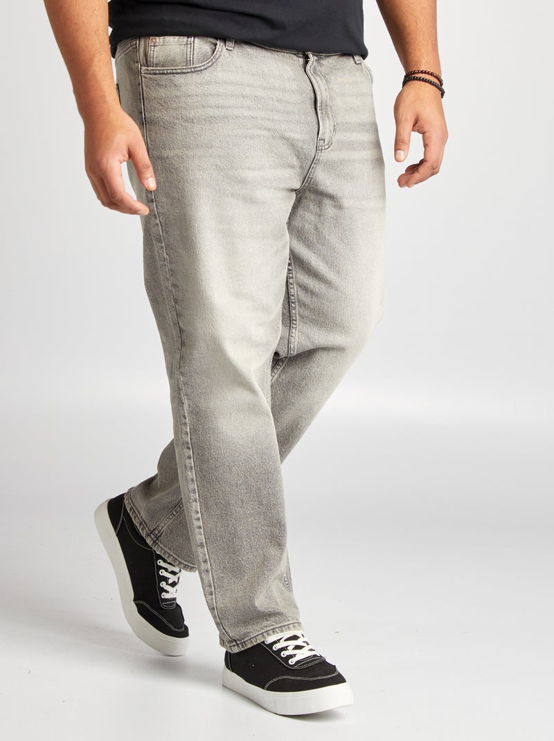 Vaquero relaxed fit GRIS - Kiabi