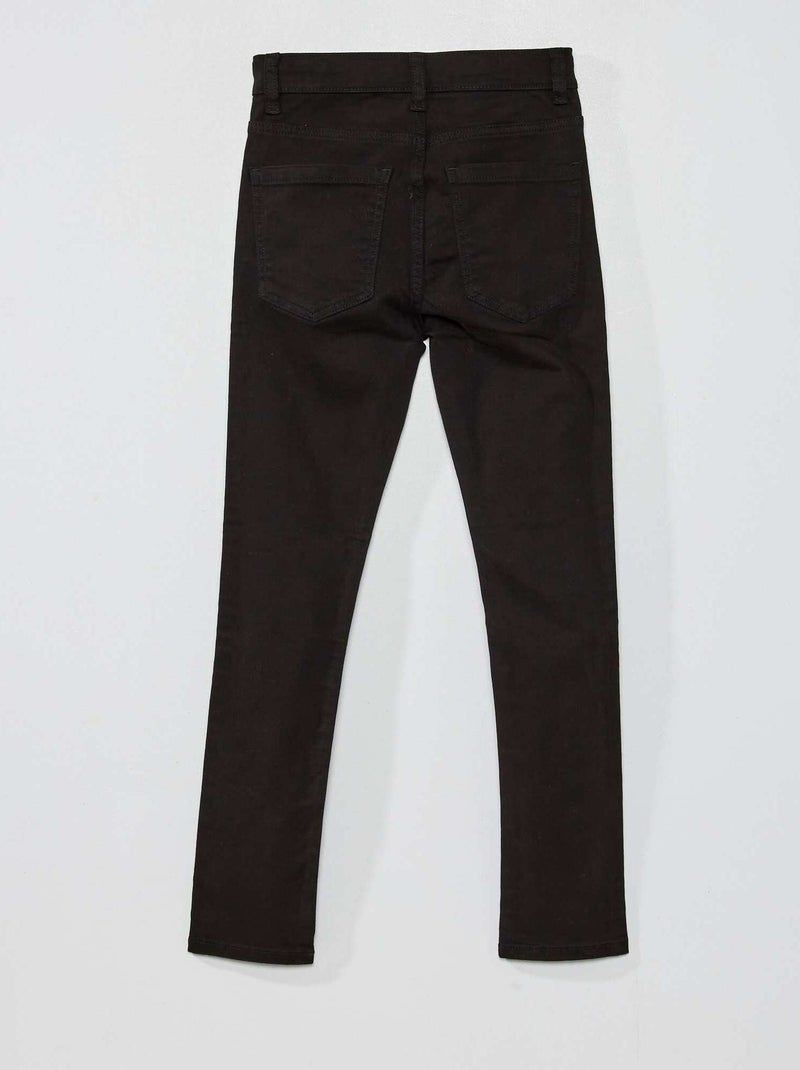 Vaquero skinny con 5 bolsillos negro - Kiabi