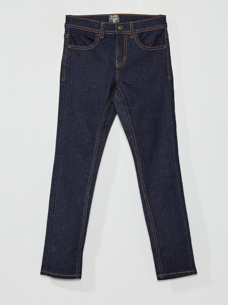 Vaquero skinny con cintura ajustable AZUL - Kiabi