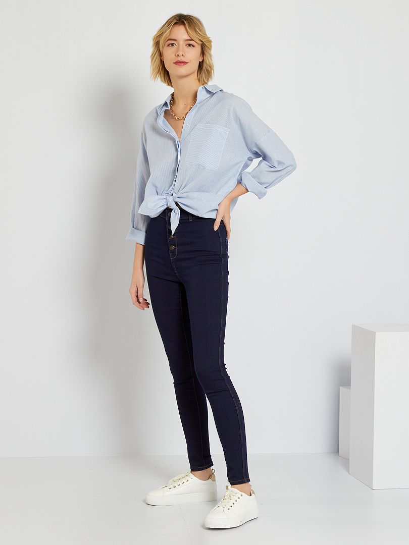 Vaquero skinny con efecto moldeador AZUL - Kiabi