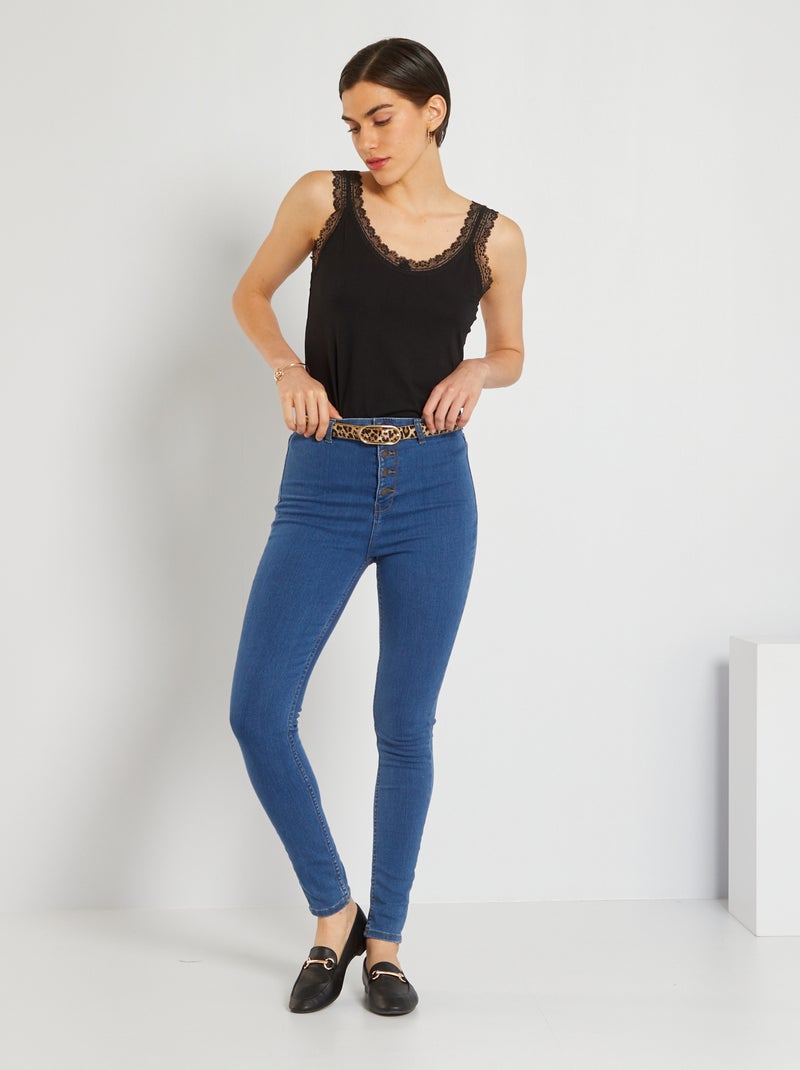 Vaquero skinny con efecto moldeador AZUL - Kiabi