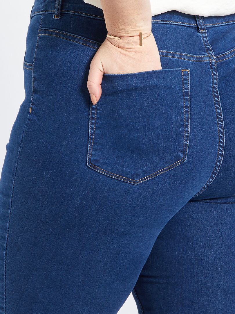 Vaquero skinny de talle alto AZUL - Kiabi