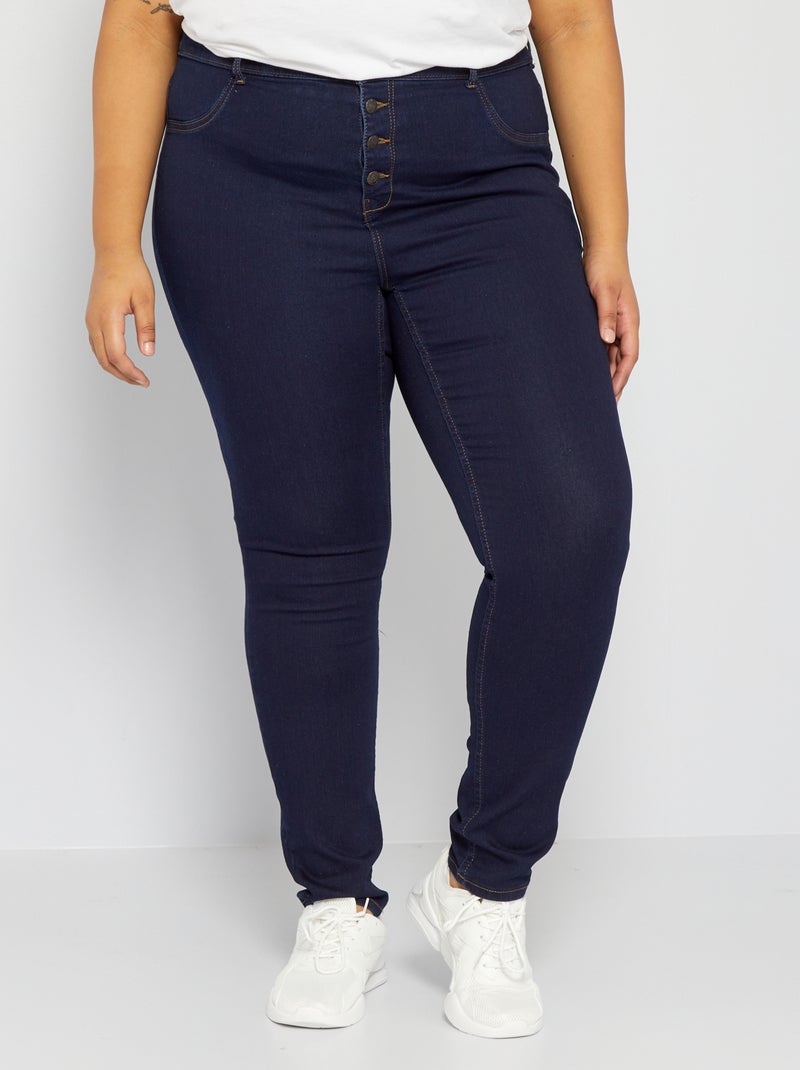 Vaquero skinny de talle alto azul - Kiabi