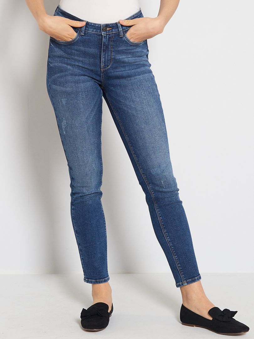 Vaquero skinny de talle alto - AZUL - Kiabi - 18.00€