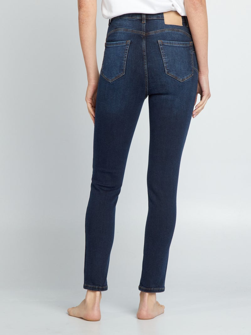 Vaquero skinny de tiro alto - L28 AZUL - Kiabi