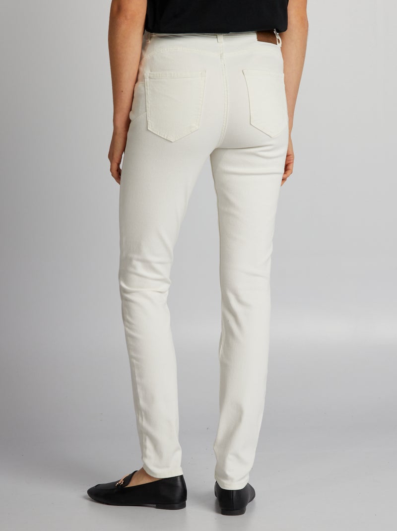 Vaquero skinny de tiro alto - L28 BLANCO - Kiabi