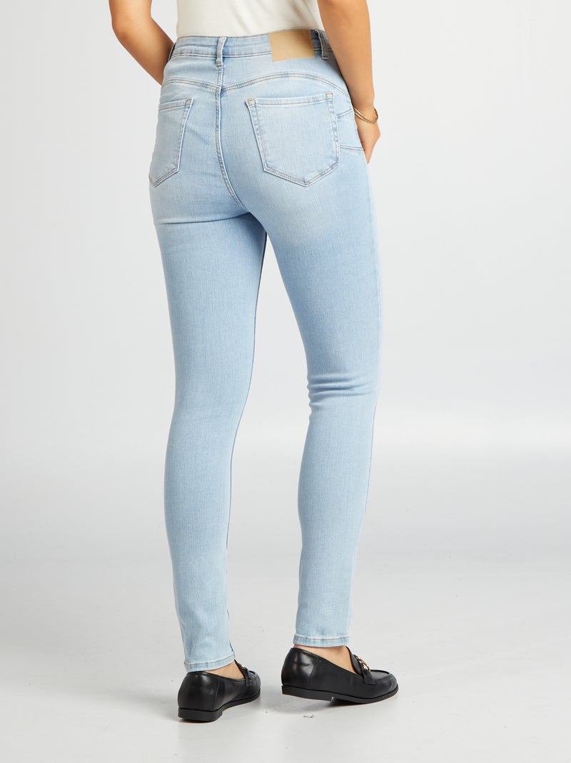 Vaquero skinny de tiro alto - L30 AZUL - Kiabi