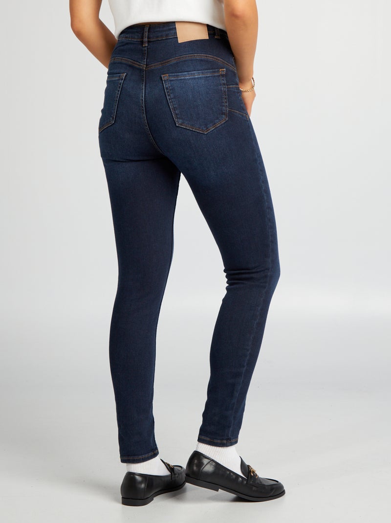 Vaquero skinny de tiro alto - L30 AZUL - Kiabi