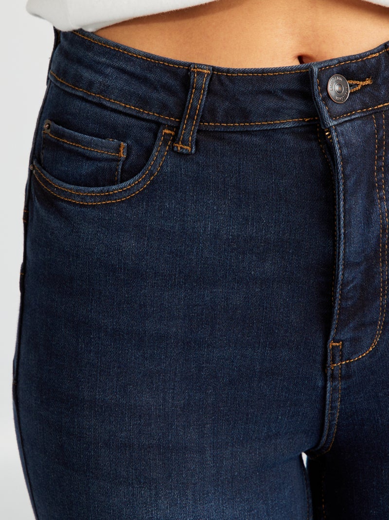 Vaquero skinny de tiro alto - L30 AZUL - Kiabi