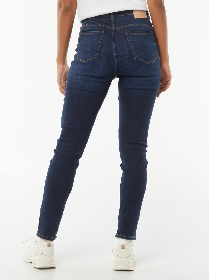 Vaquero skinny de tiro alto - L30 Azul - Kiabi
