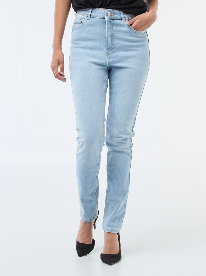 Vaquero skinny de tiro alto - L30 Azul - Kiabi