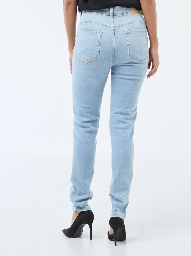 Vaquero skinny de tiro alto - L30 Azul - Kiabi