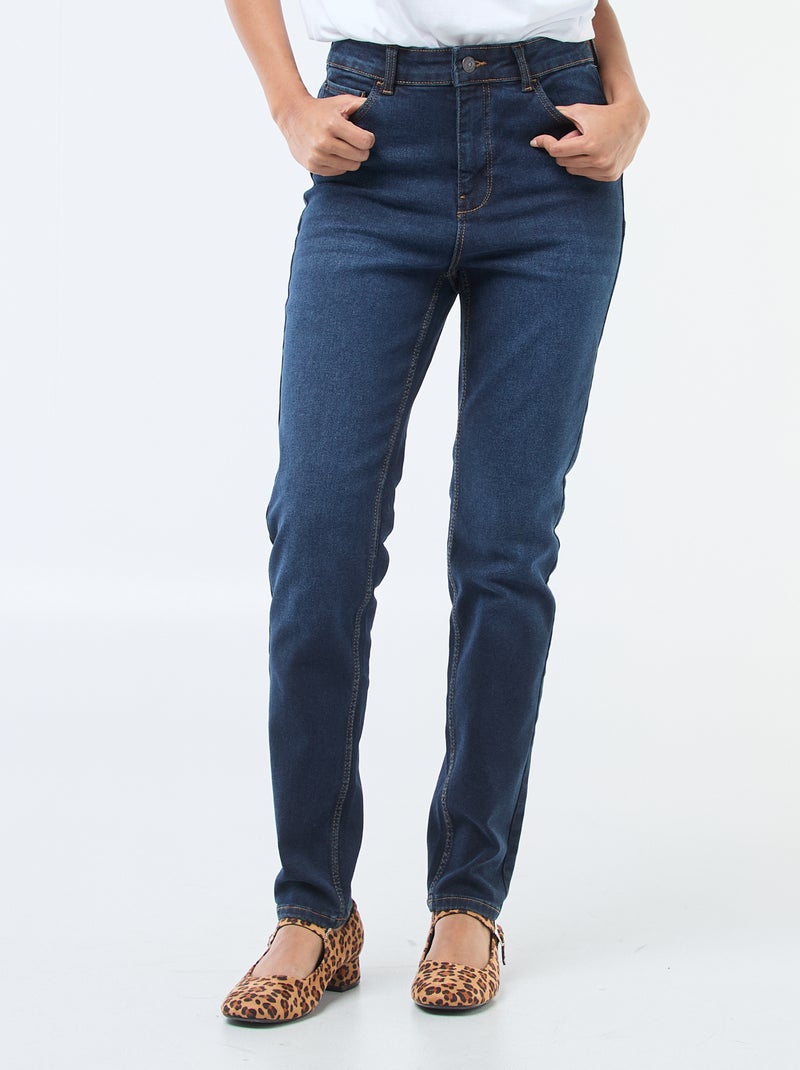 Vaquero skinny de tiro alto - L30 Azul - Kiabi