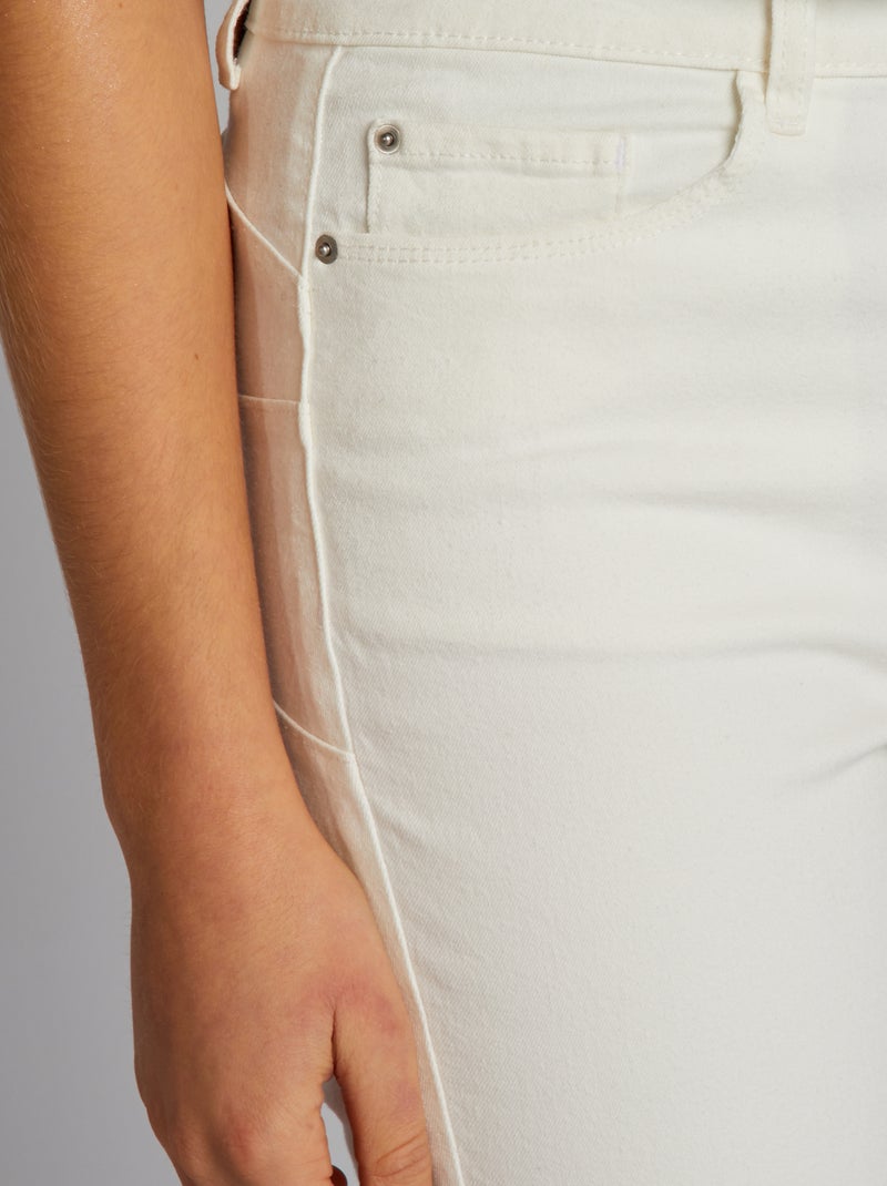 Vaquero skinny de tiro alto - L30 BLANCO - Kiabi