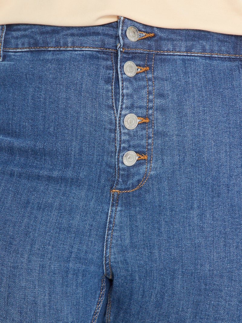 Vaquero skinny de tiro alto - L32 AZUL - Kiabi