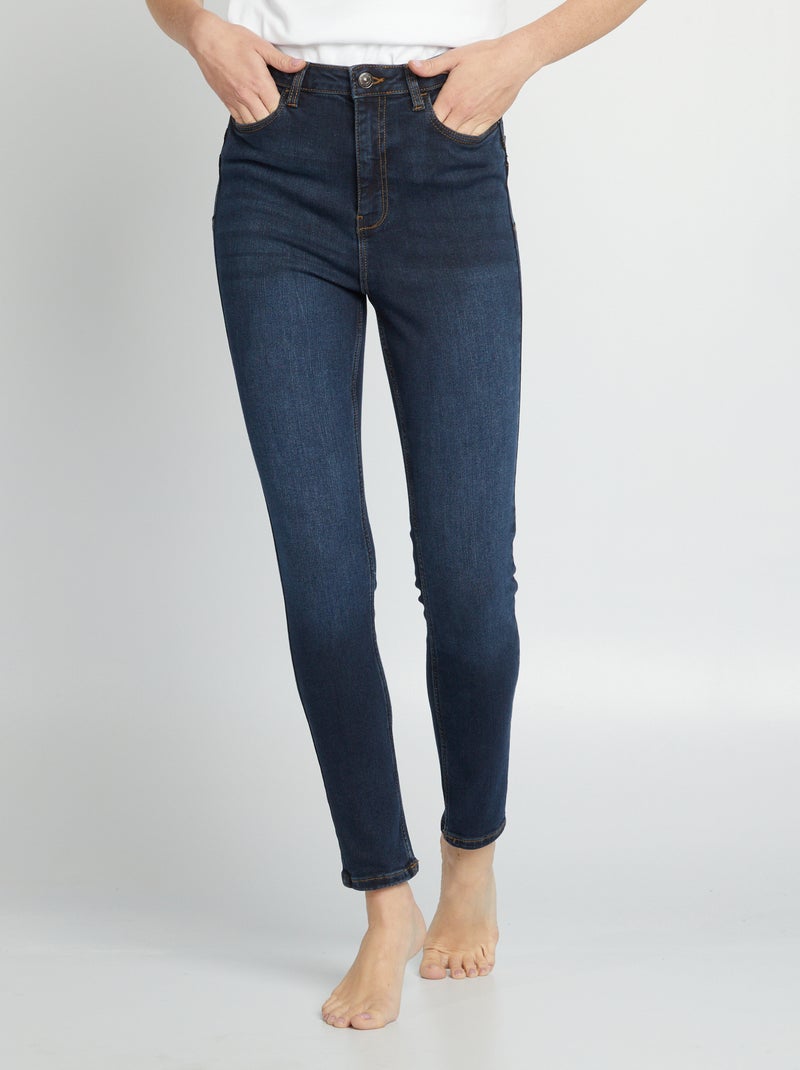 Vaquero skinny de tiro alto - L32 AZUL - Kiabi