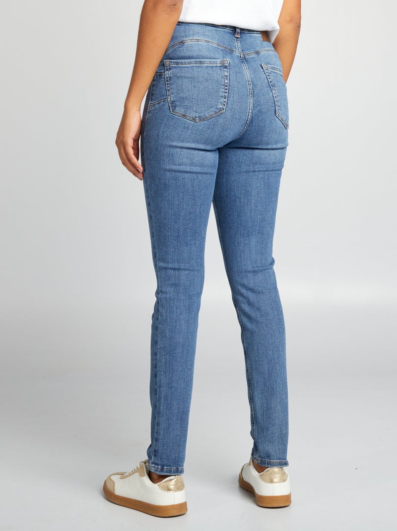Vaquero skinny de tiro alto - L32 AZUL - Kiabi