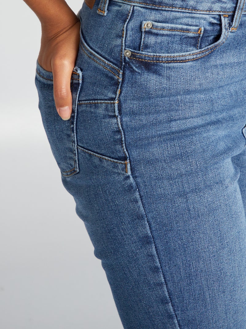 Vaquero skinny de tiro alto - L32 AZUL - Kiabi